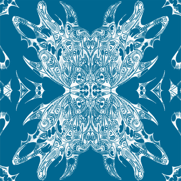Cyan / White