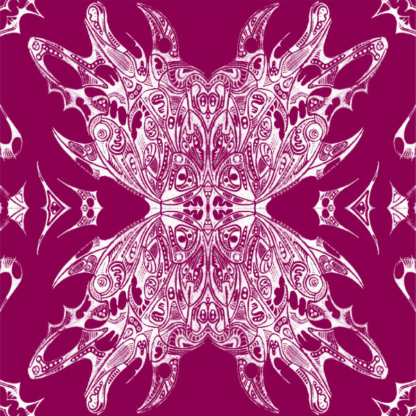 Magenta / White