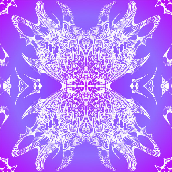 Purple / White