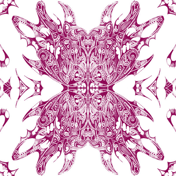 White / Magenta