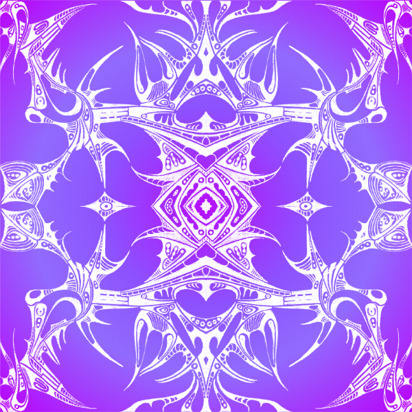 Purple / White