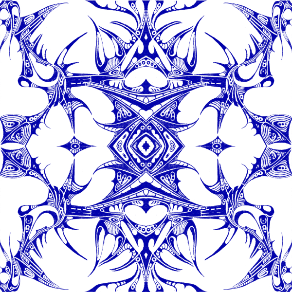 White / Blue