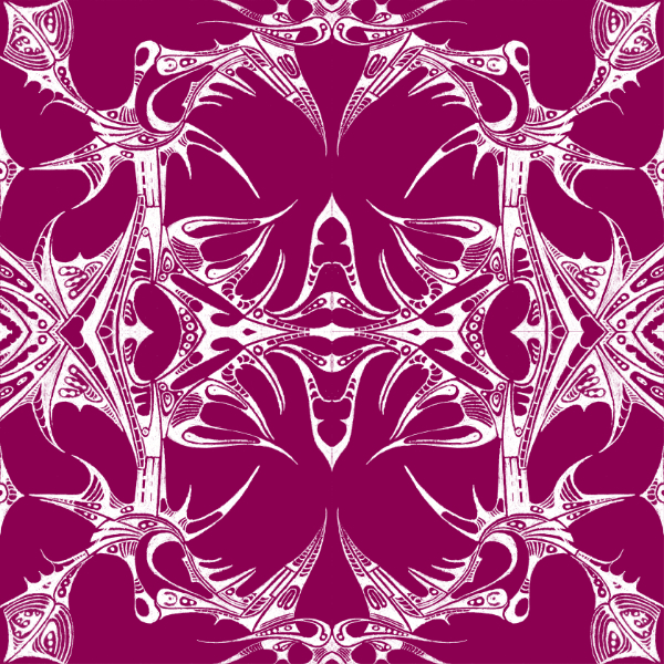 Magenta / White