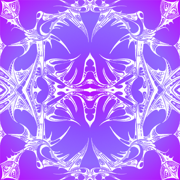 Purple / White