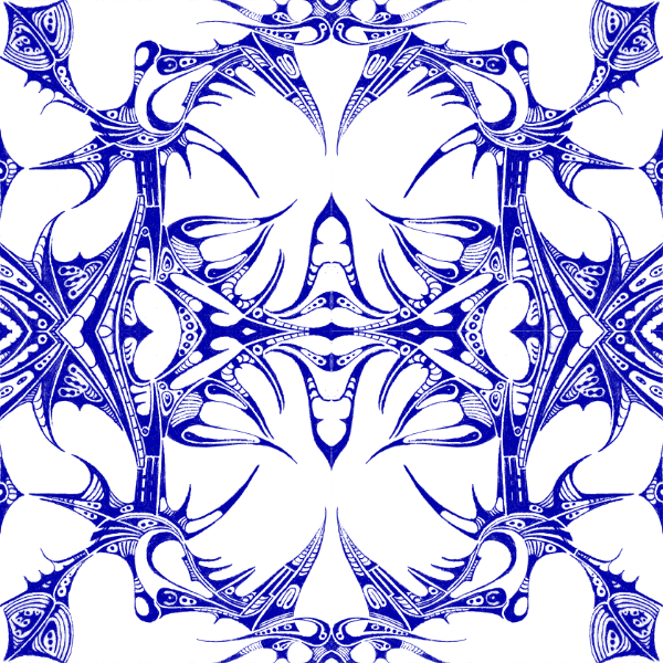 White / Blue