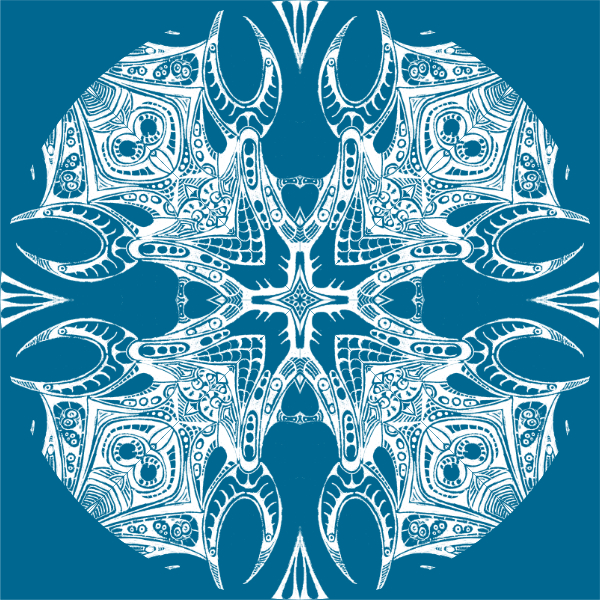 Cyan / White