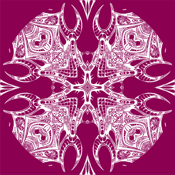 Magenta / White