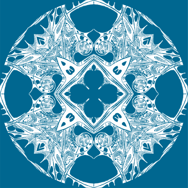 Cyan / White