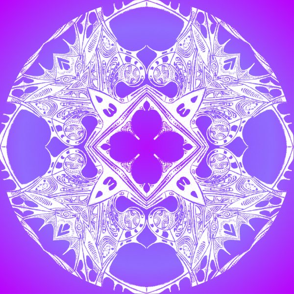 Purple / White
