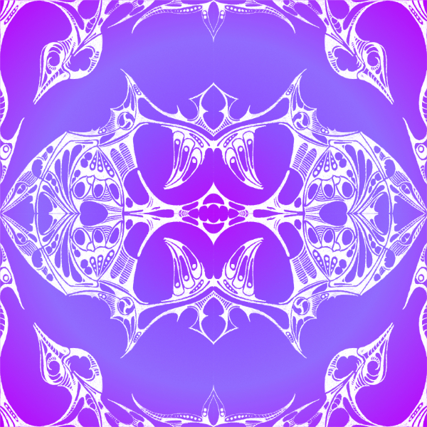 Purple / White