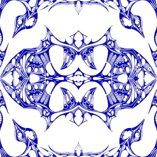 White / Blue