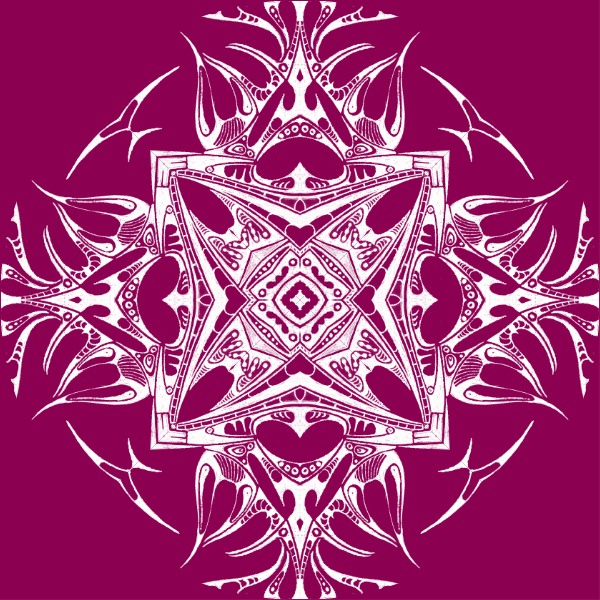 Magenta / White