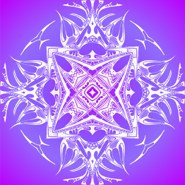 Purple / White