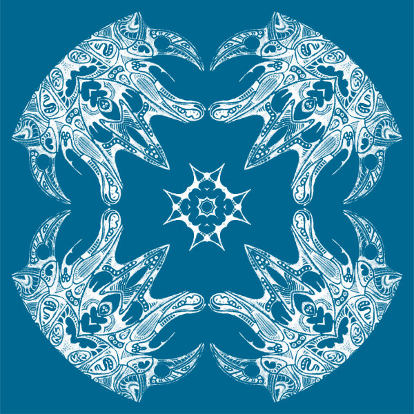 Cyan / White