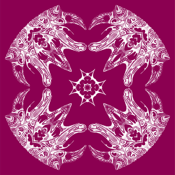 Magenta / White