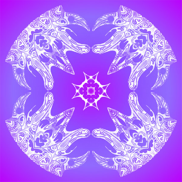 Purple / White