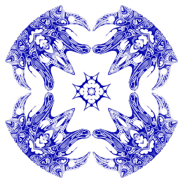 White / Blue