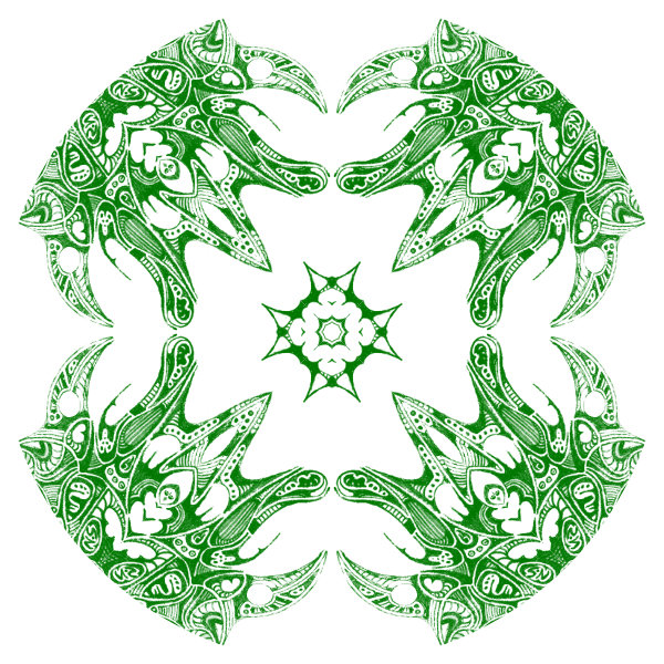 White / Green