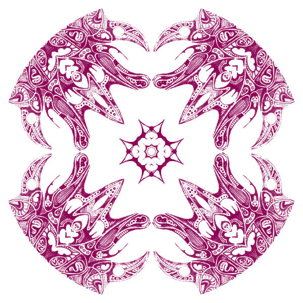 White / Magenta