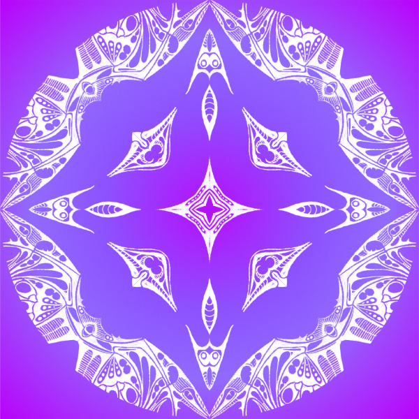 Purple / White