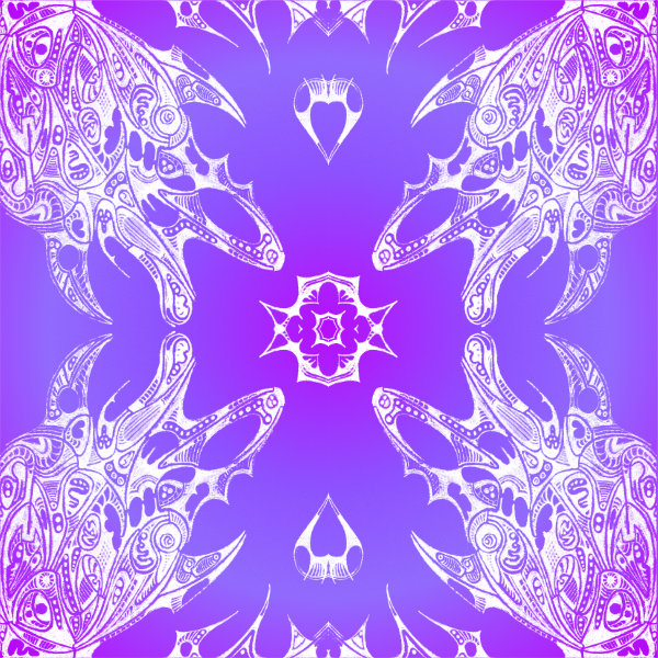 Purple / White