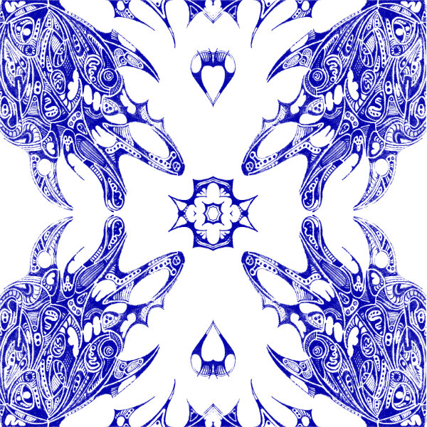 White / Blue