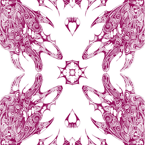 White / Magenta