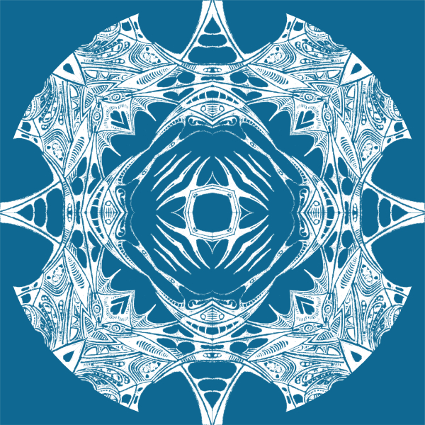Cyan / White