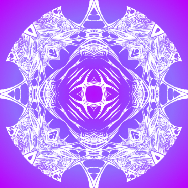 Purple / White