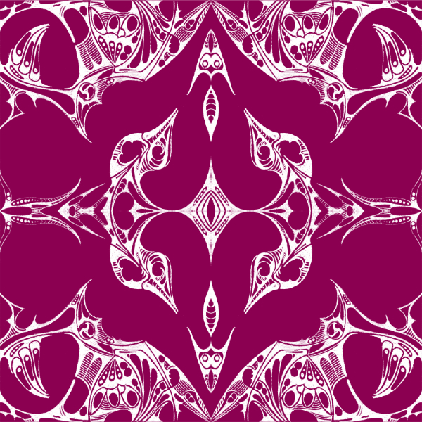 Magenta / White