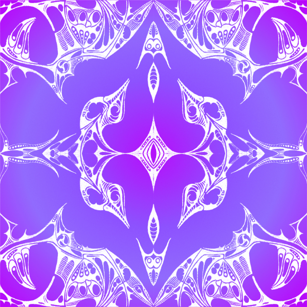 Purple / White