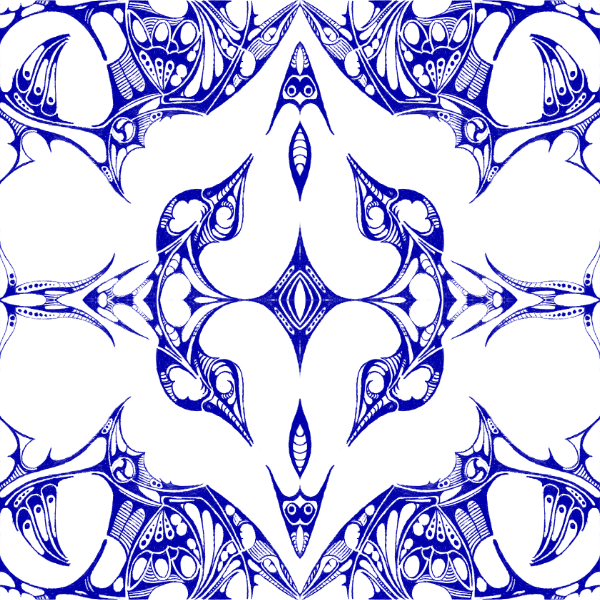 White / Blue