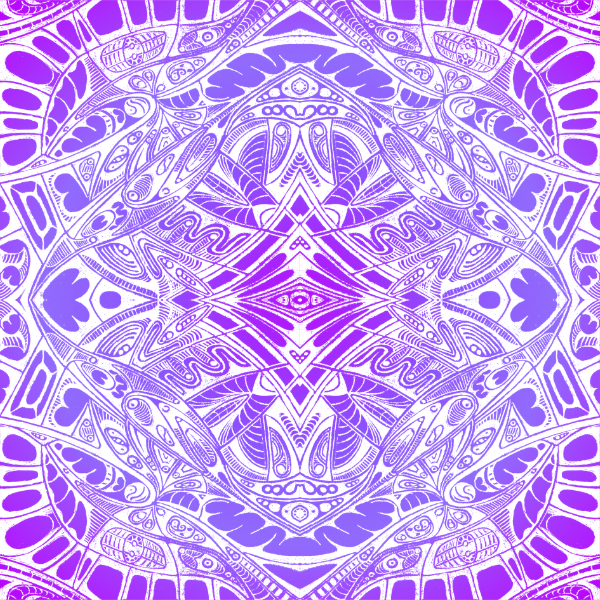 Purple / White