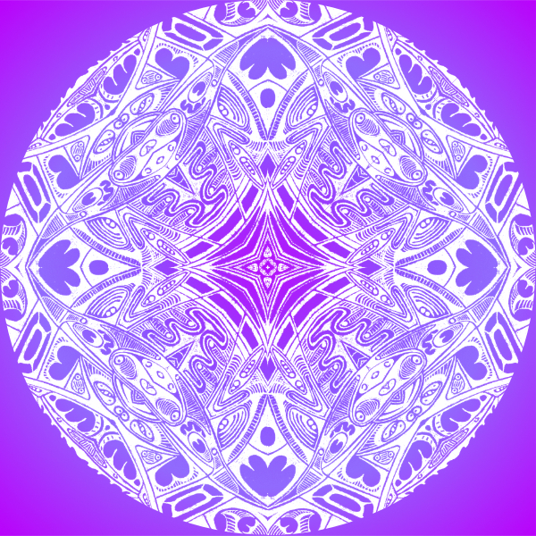 Purple / White
