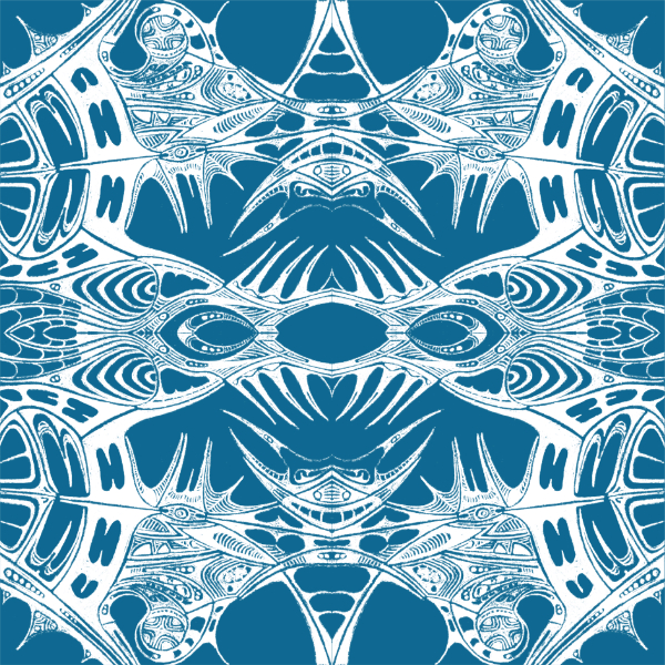 Cyan / White