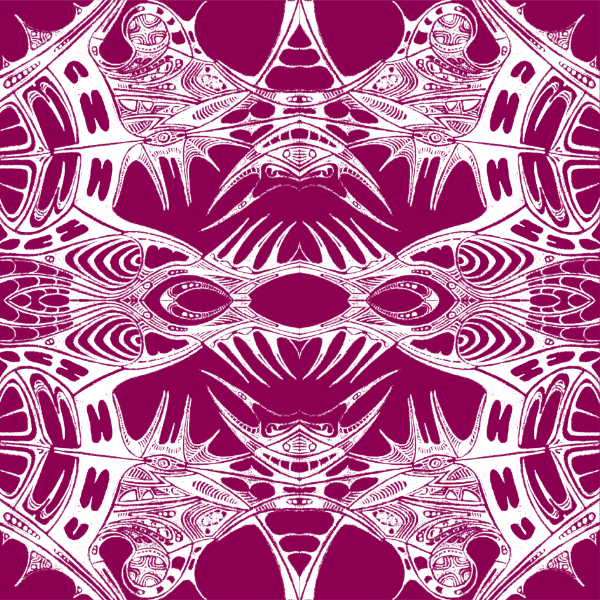 Magenta / White