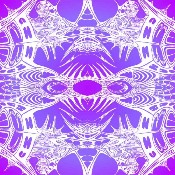 Purple / White