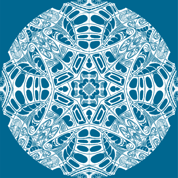 Cyan / White