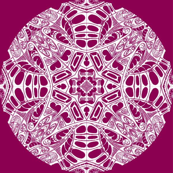 Magenta / White