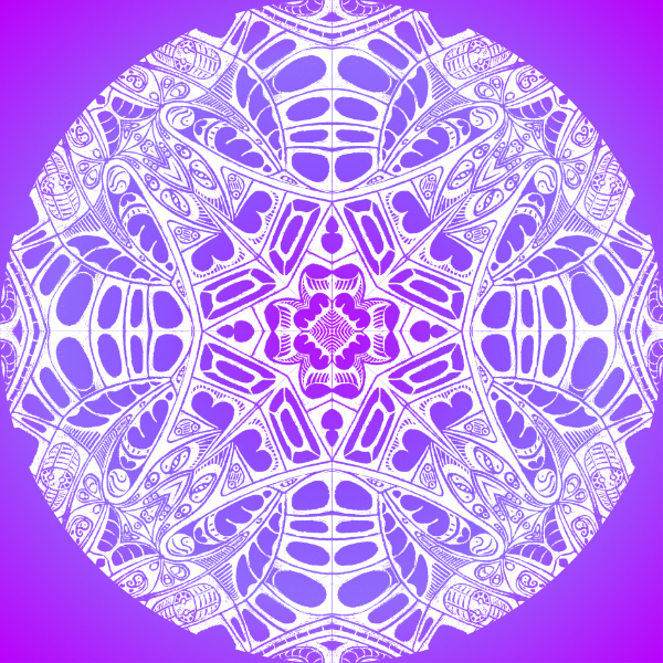 Purple / White