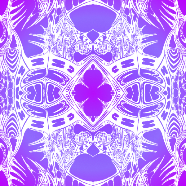 Purple / White