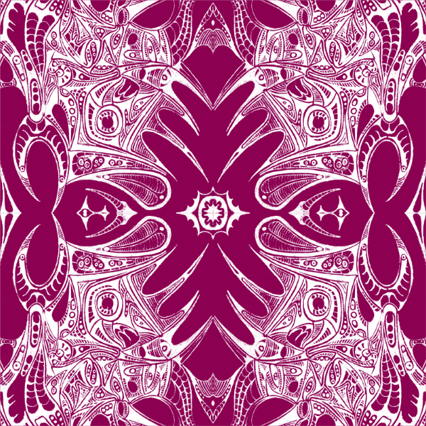 Magenta / White