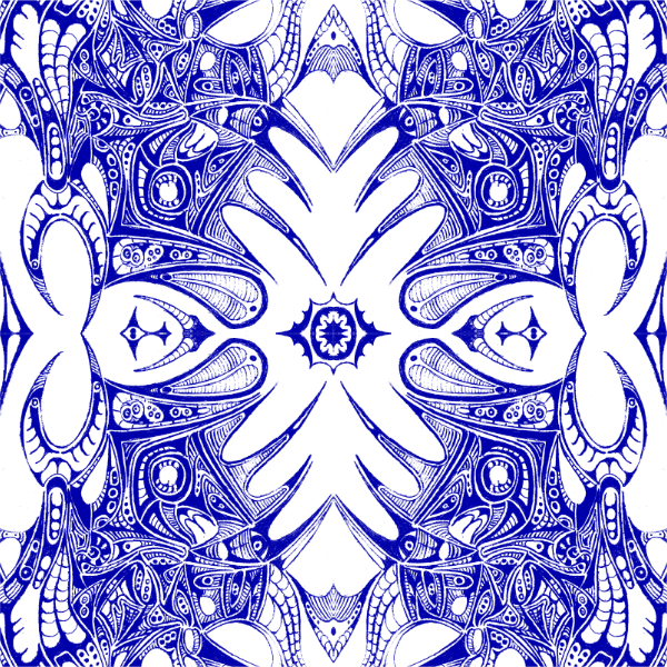 White / Blue