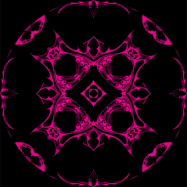 Black / Magenta