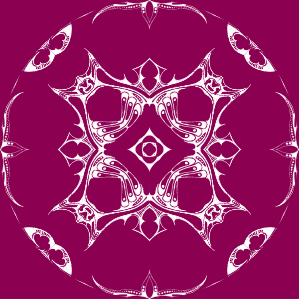 Magenta / White