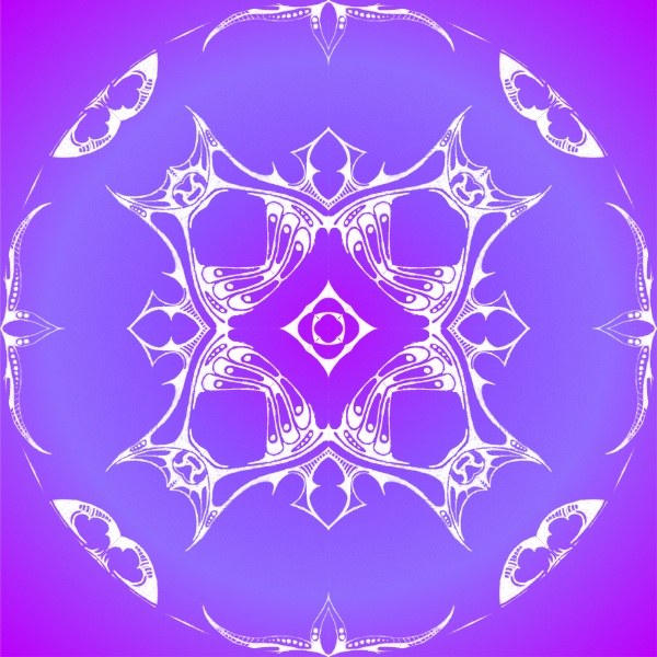 Purple / White