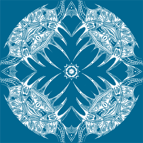 Cyan / White