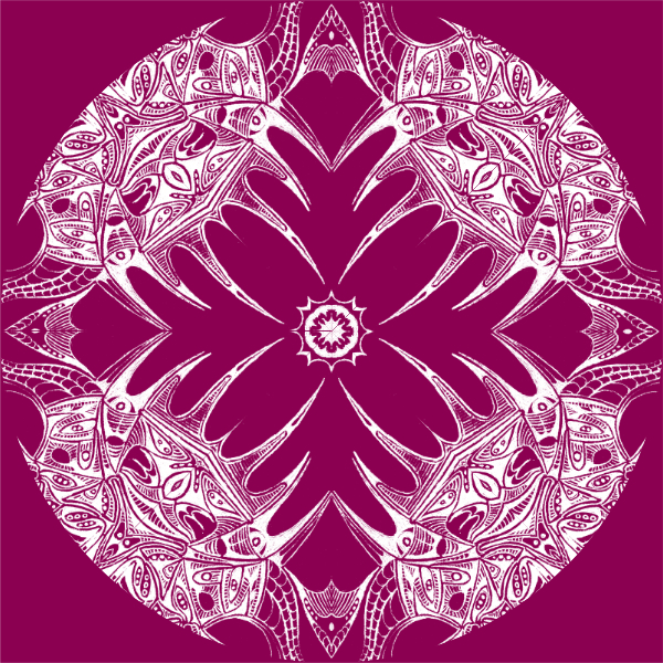 Magenta / White