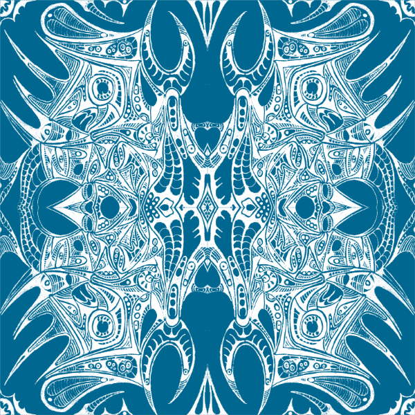 Cyan / White