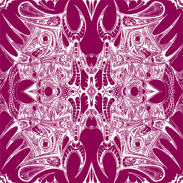 Magenta / White